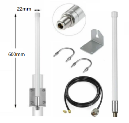 915MHz玻璃钢全向天线 CKH-LG915M-600G12NFA